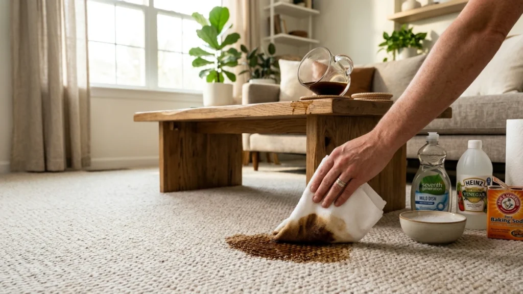 HOW TO REMOVE COFFEE STAIN FROM CARPEt (COMPLETE EXPERT GUIDE)